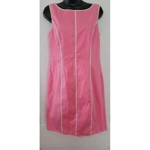 Sinclaire Pink Sleeveless Fit Knee Length Lined Dress Size 6 Retro 60's
